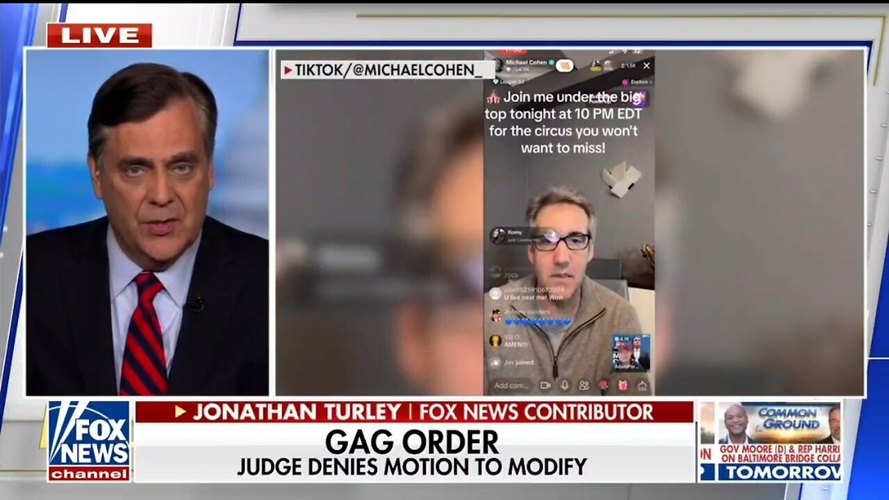 Jonathan Turley: What Is Judge Merchan Protecting Michael Cohen From?