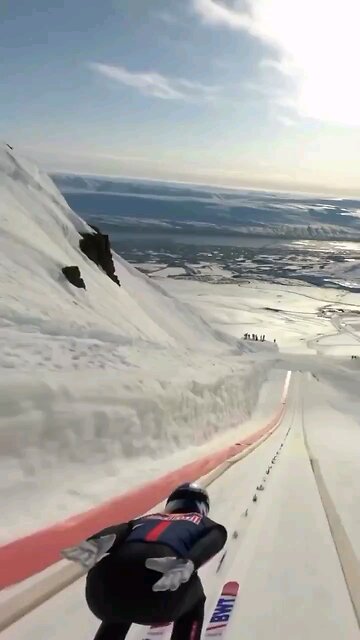 Insane: World Record Breaking Ski Jump performed Ryoyu Kobayashi.