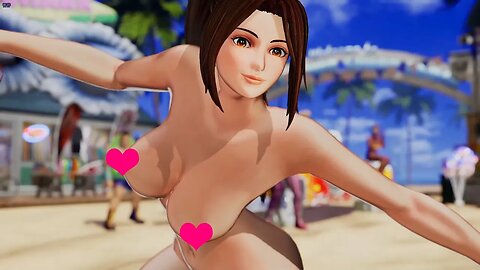 The King of Fighters XV nude mod 格斗游戏拳皇15 Mai Shiranui しらぬい まい 不知火舞vs安琪儿Angel柯隆库拉Kula性感裸体皮肤