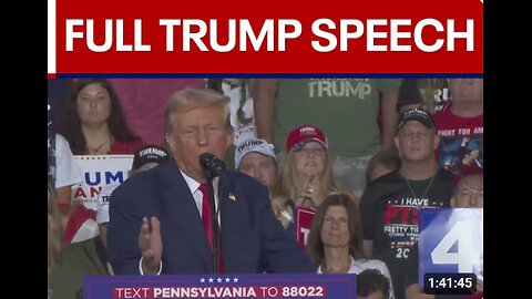 President Donald Trump delivers remarks at a campaign rally in Indiana, PA