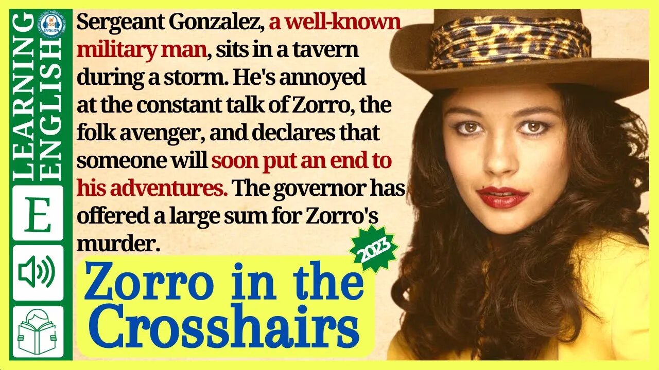 learn English through story level 3 🍁 Zorro in the Crosshairs | WooEnglish