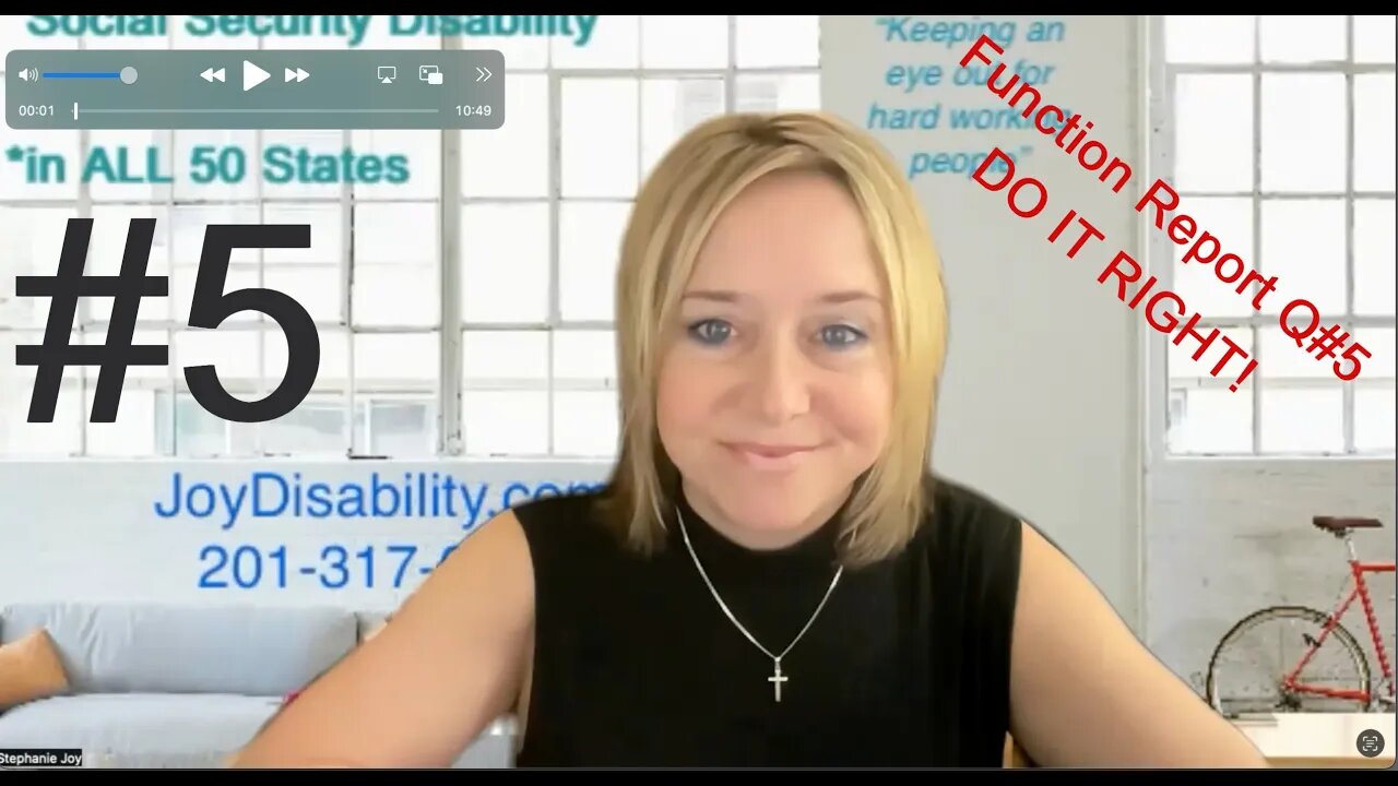 Function Report Q#5 - Dos and Don'ts in 2023 Social Security Disability Cases!