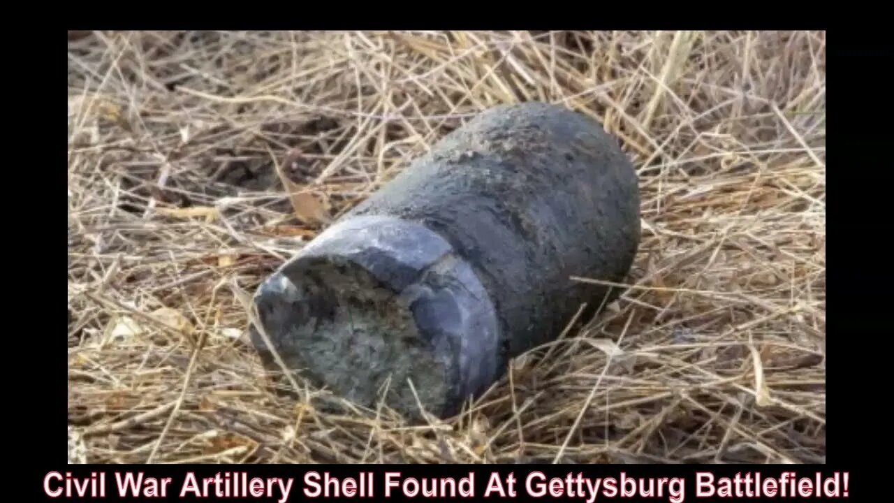 Civil War Artillery Shell Found At Gettysburg Battlefield!