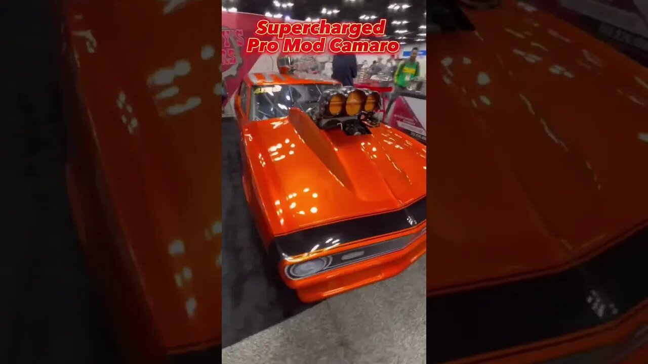 Beautiful Supercharged Pro Mod Camaro at PRI #shorts