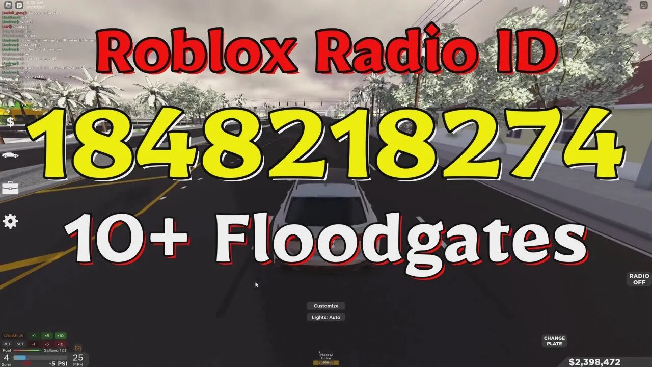 Floodgates Roblox Radio Codes/IDs