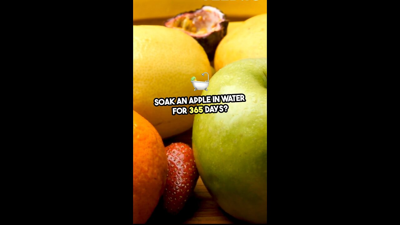 What happen if apple soak in water for 365 days