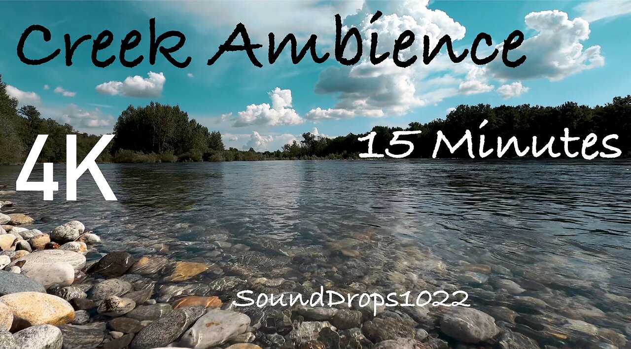 Extended Creek Ambience: 15 Minutes of Calming Water Sounds