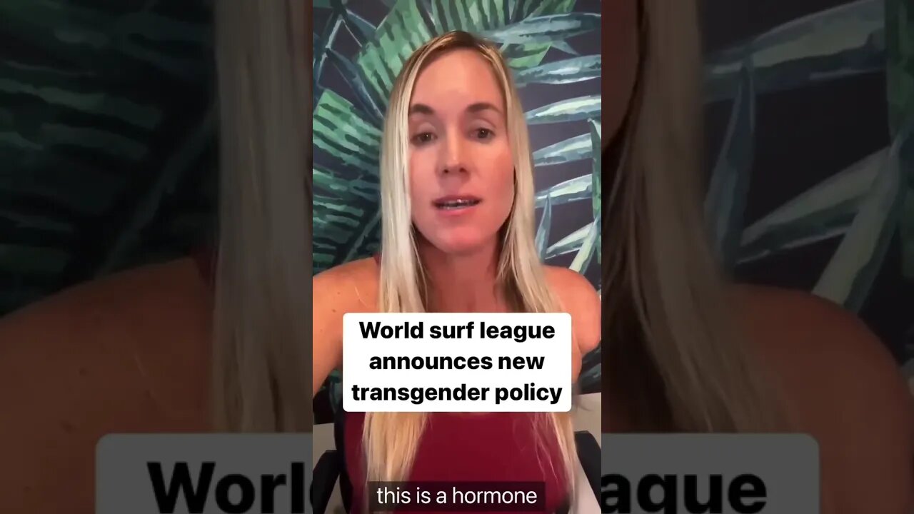 WSL Allows Men to Compete Against Women - Bethany Hamilton || #shorts #savewomenssports #transgender