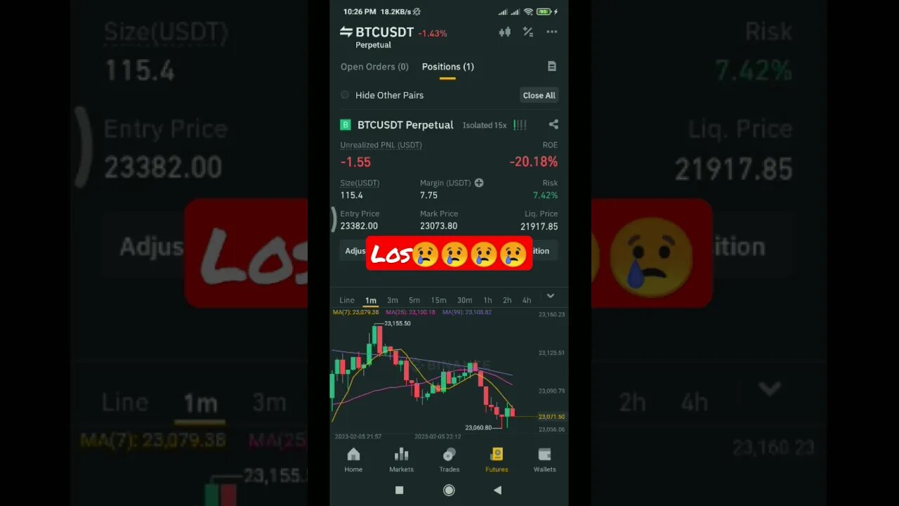 Binance future Trading | Bitcoin #shorts