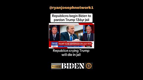 Republicans begin Biden to pardon Trump 136yr jail