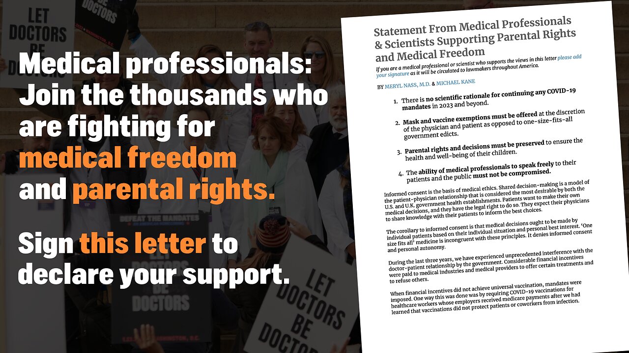 Medical professionals RISE UP — Sign Here IN SOLIDARITY