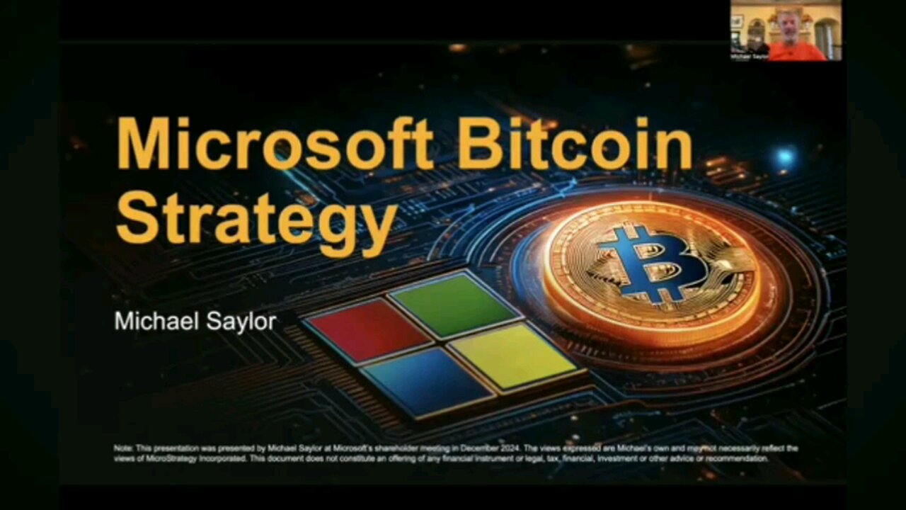 Michael Saylors Bitcoin Pitch For Microsoft To Adopt The Bitcoin Standard