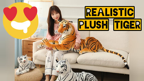 ✅💥Realistic plush tiger