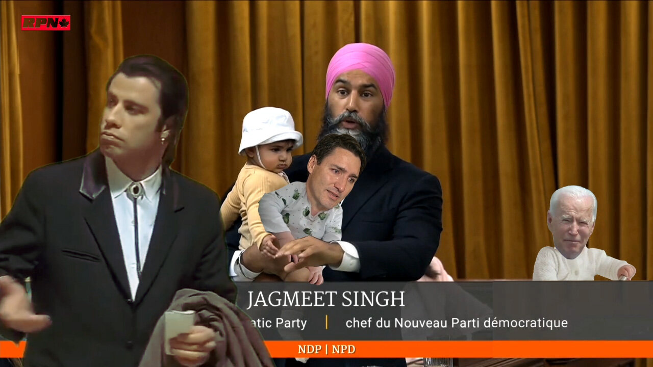 Edited Meme: Jagmeet Singh casually held his baby while addressing the parliament