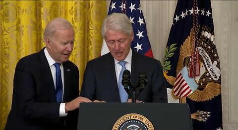 Biden Tries To Help Bill Clinton Find His Notes