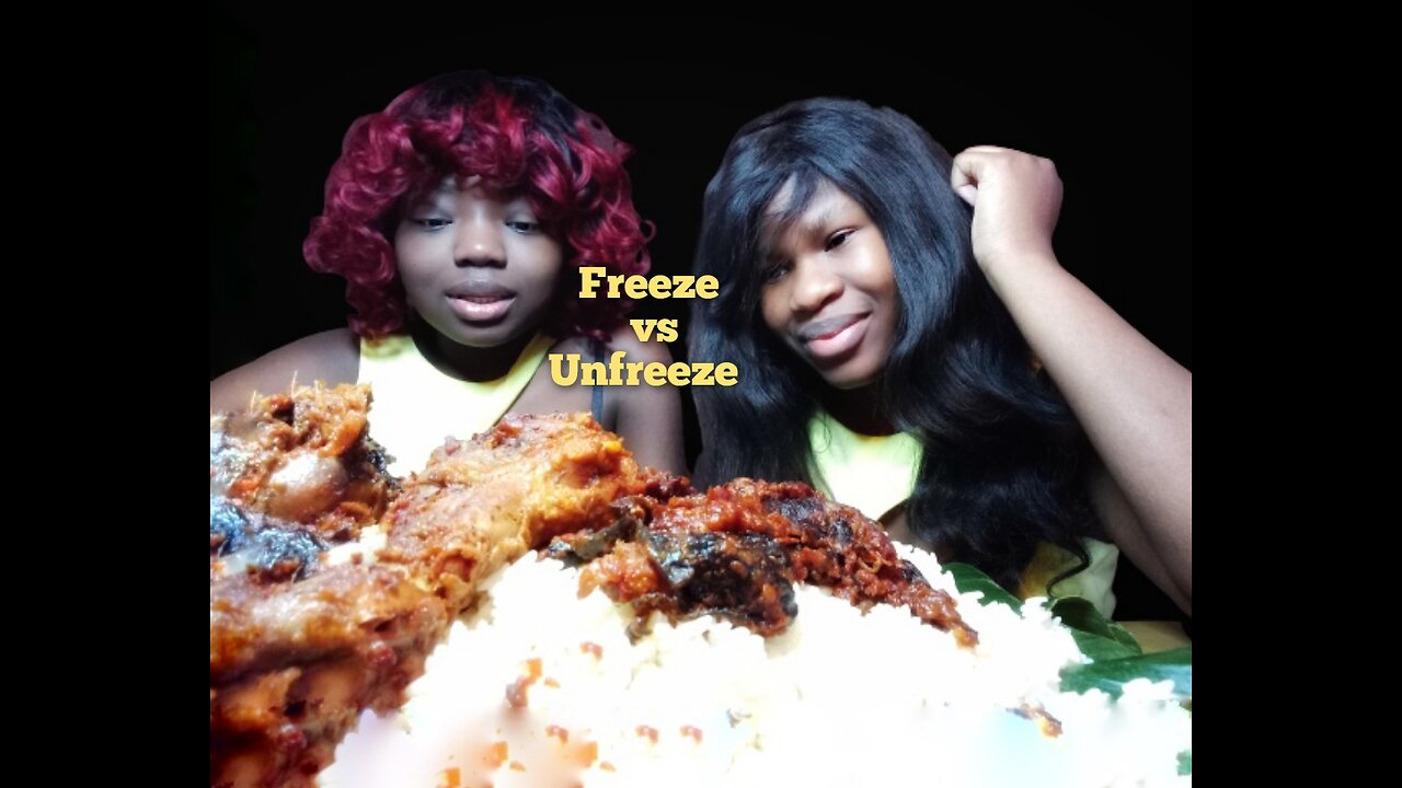 Freeze vs unfreeze mukbang challenge