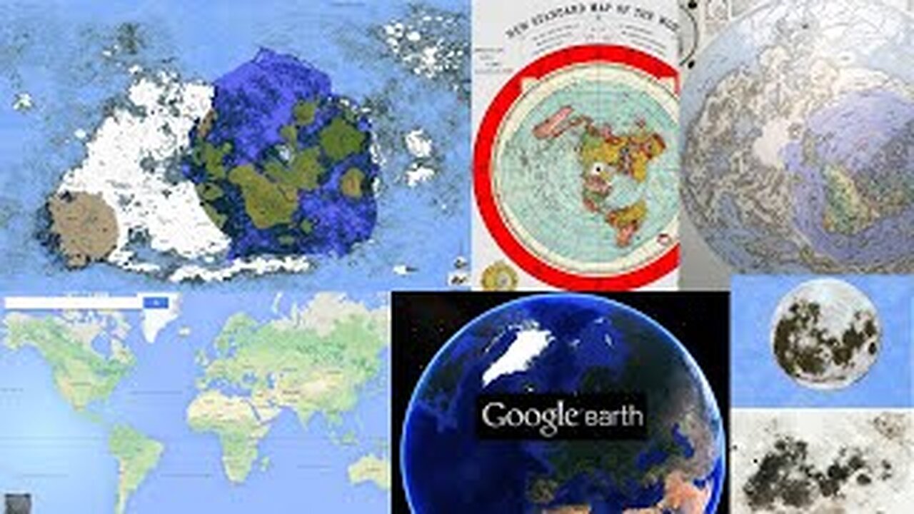 GREAT REVIEW OF WORLD MAPS: Google Map, Mercator Map, AE/Gleason Map, German Map and Plasma-Moon Map