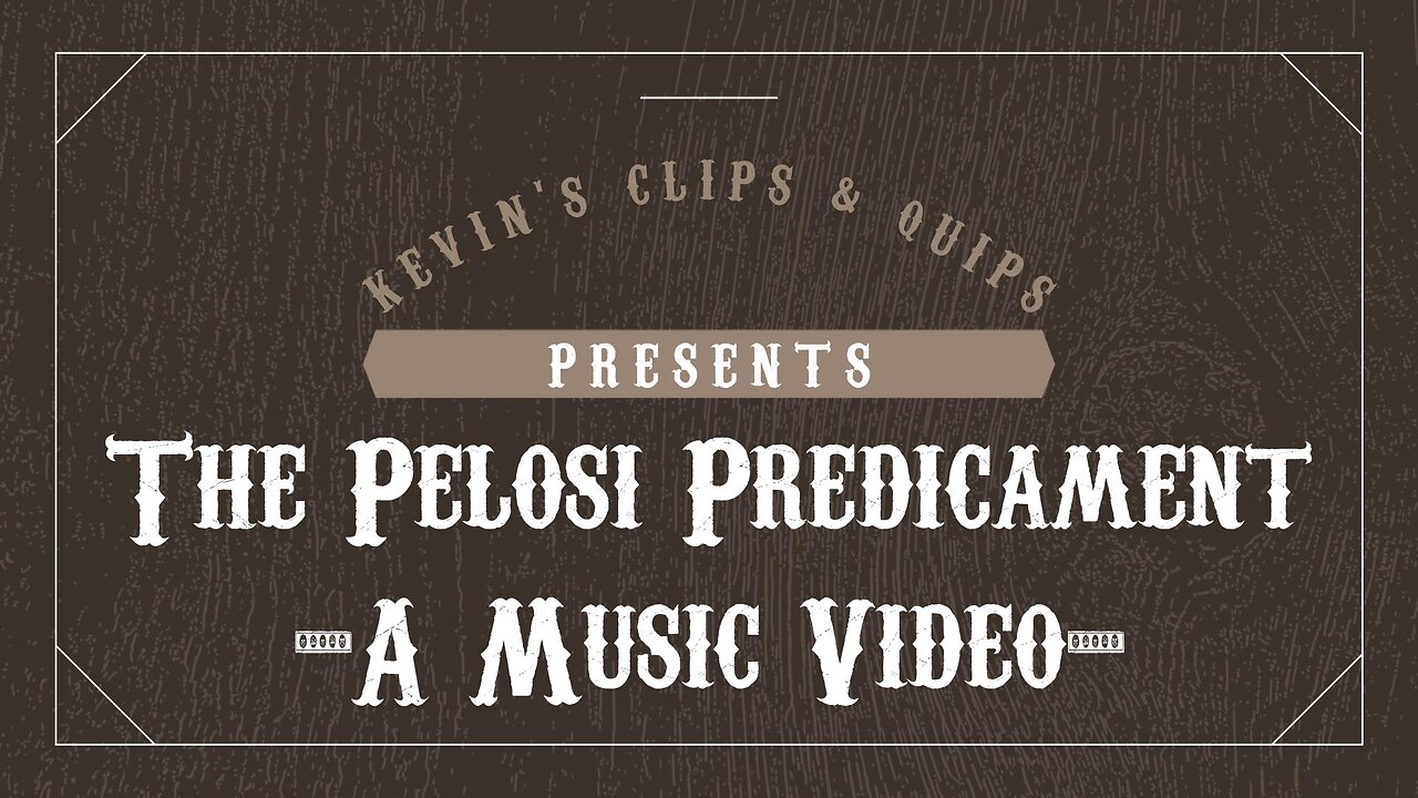 The Paul Pelosi Predicament - A Music Video