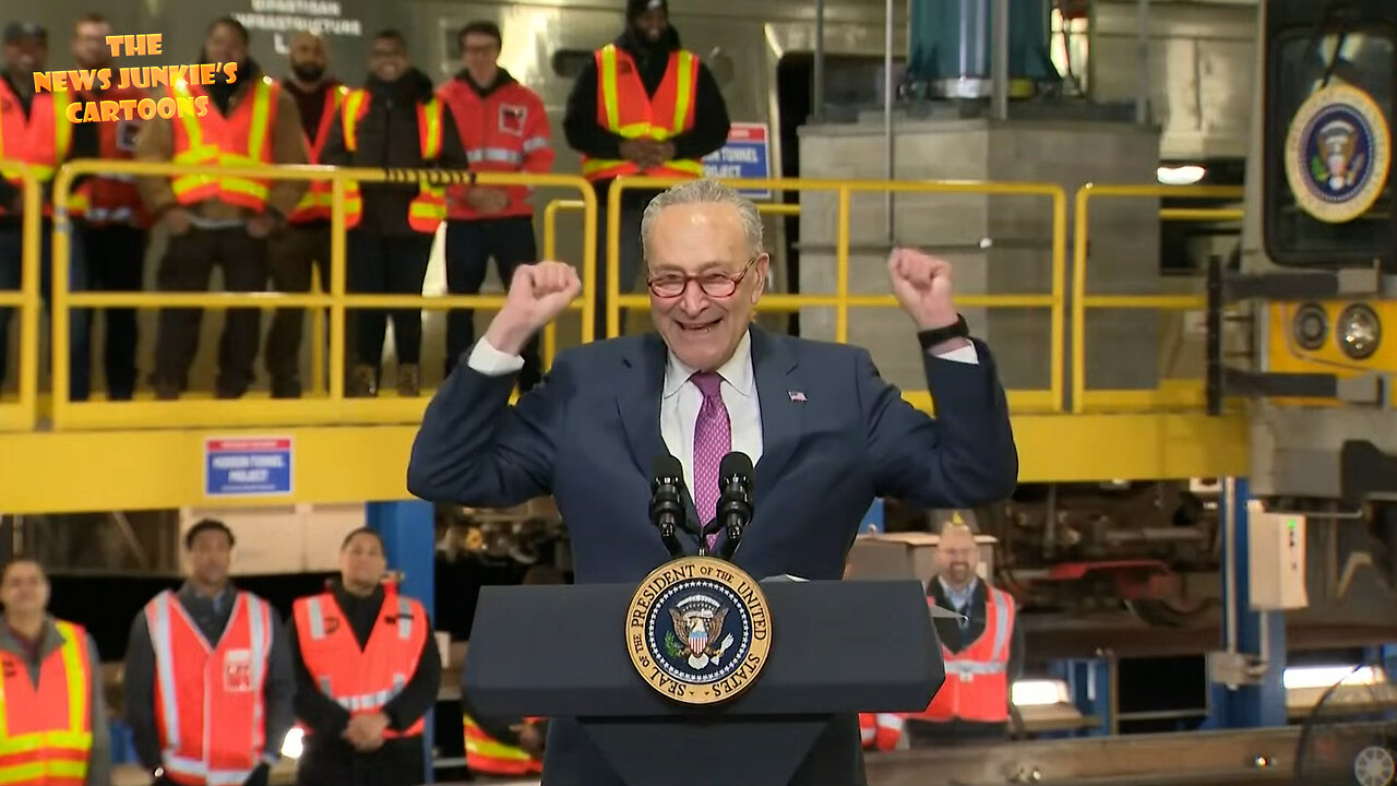 Democrat Schumer to Americans who are poorer since Biden took office: "Hooray!.. Get on the Joe Biden express now because we're not stopping!"