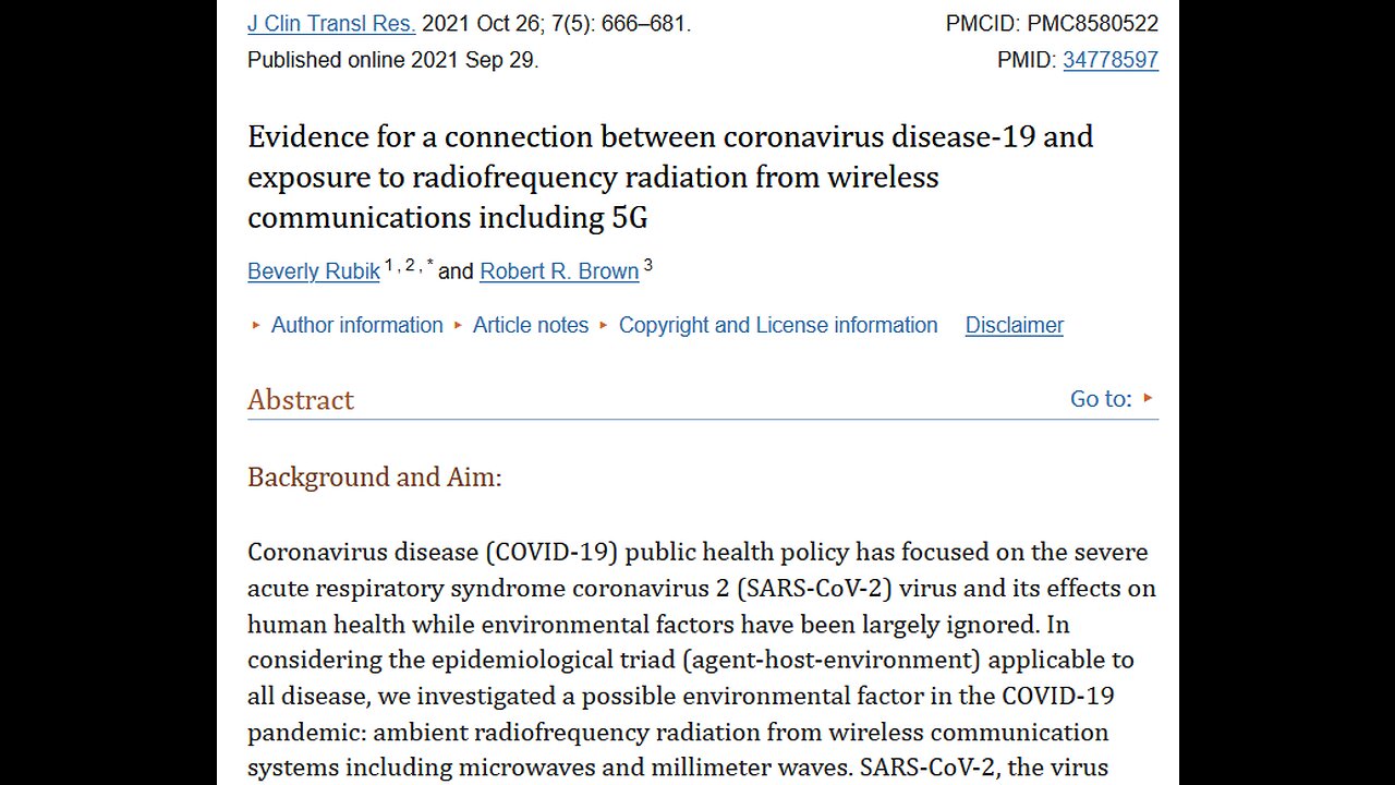 U.S. Government Admits ‘5G Radiation Causes COVID-19’