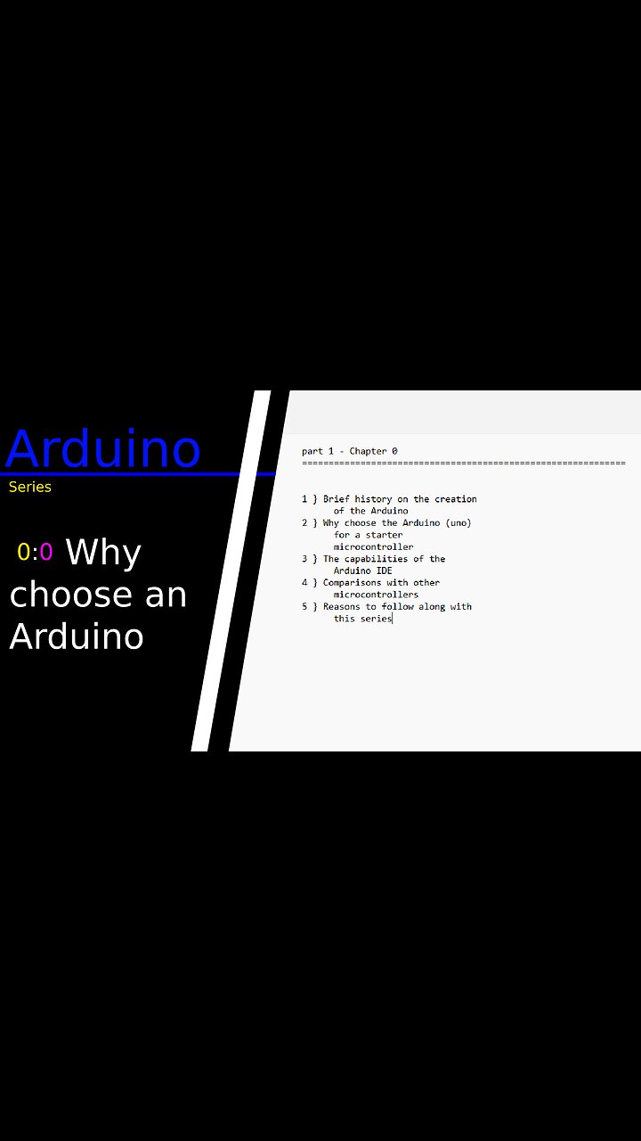 Arduino Series: Tutorial | 0:0 Why an Arduino