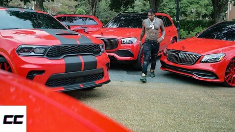 INSIDE MONEYBAGG YO ALL RED CAR COLLECTION