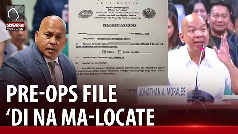 Nawawalang pre-ops file ng PDEA, hindi na ma-locate