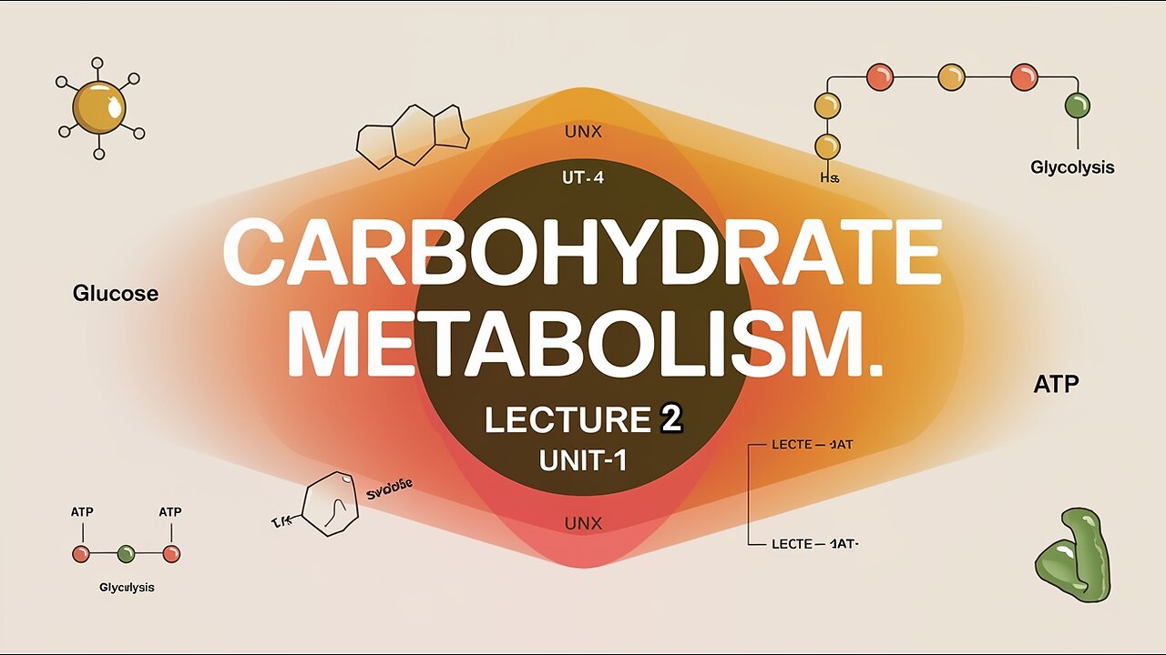 Carbohydrates Metabolism Lecture 2 (UNIT-1)