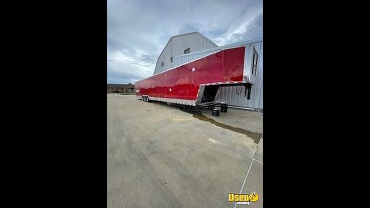 Like New - 2022 8.5' x 53' Kitchen Food Trailer with Bathroom