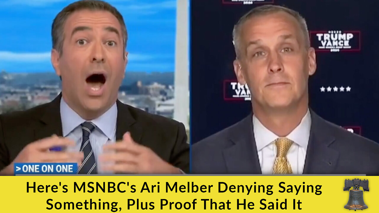 Here's MSNBC's Ari Melber Denying Saying Something, Plus Proof That He Said It