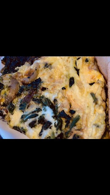 Spinach omelette