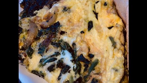 Spinach omelette