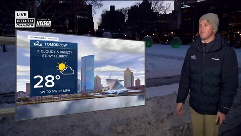 Clear Wednesday night with lows in the teens