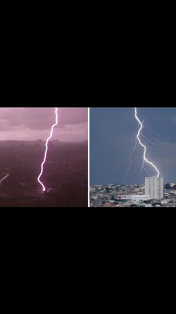 Epic lightning strikes caught on camera in Brazil