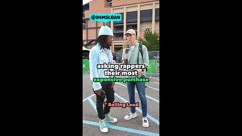 Asking rappers what their most expensive purchase is?