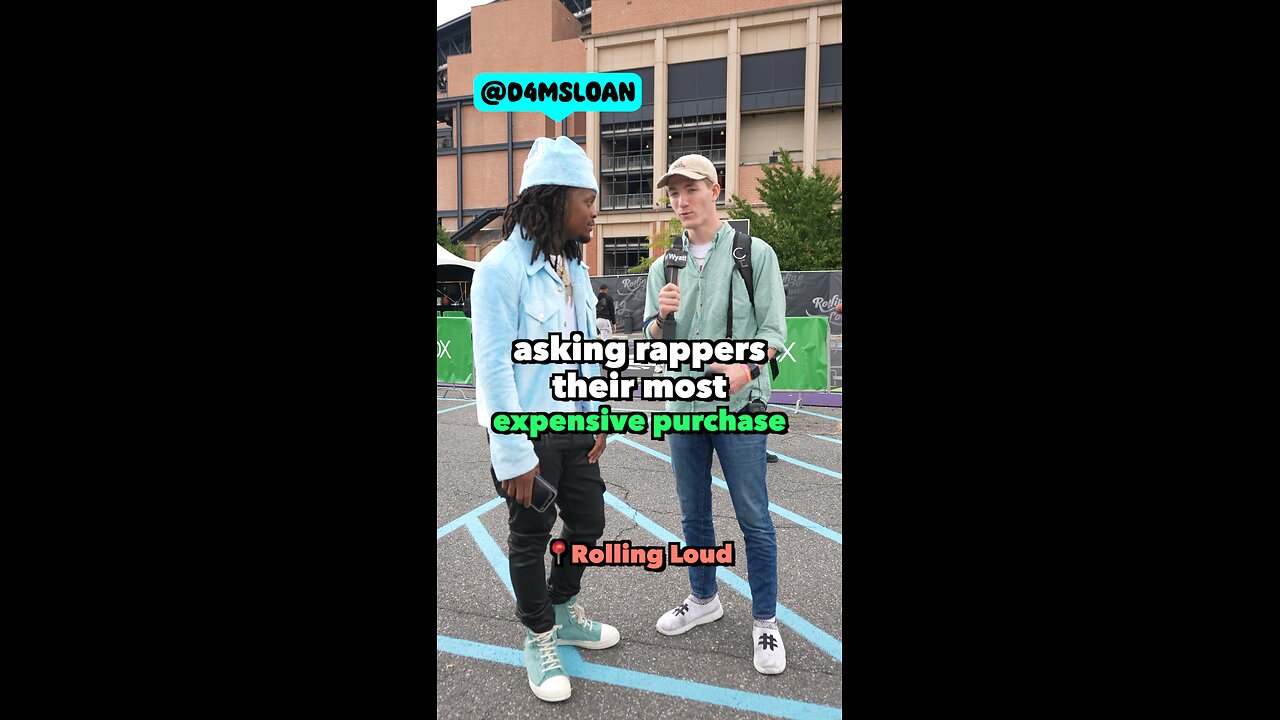 Asking rappers what their most expensive purchase is?