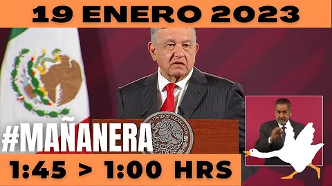 💩🐣👶 #AMLITO | Mañanera Jueves 19 de Enero 2023 | El gansito veloz de 1:45 a 1:00.