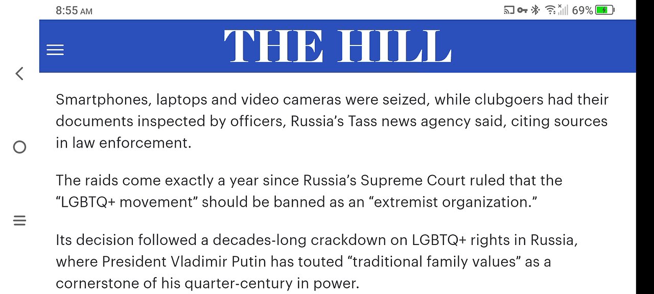 Russia raids Gay bars