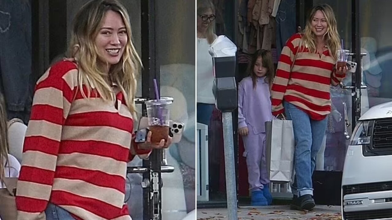 Hilary Duff's Family Fun: Pre-Thanksgiving Shopping in LA