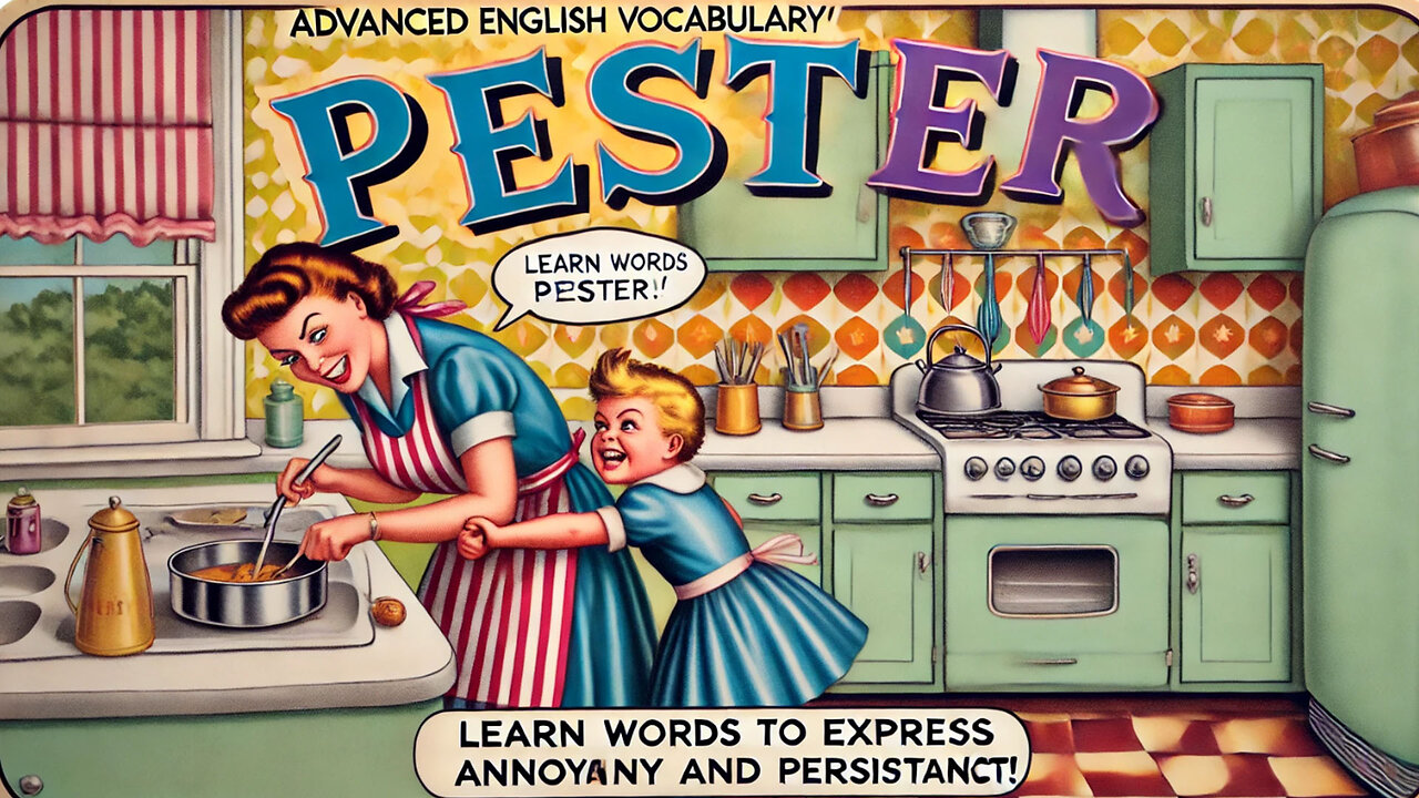 Vocabulary and Pronunciation "PESTER" Advanced English