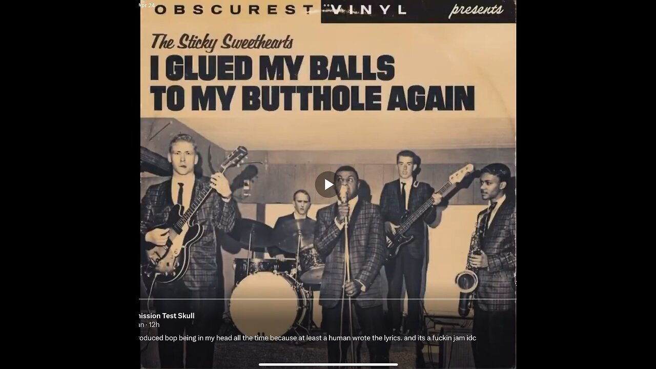 I glued my balls to my butthole again