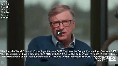 Why does the World Economic Forum logo feature a 666? Why does the Google Chrome logo feature a 666?