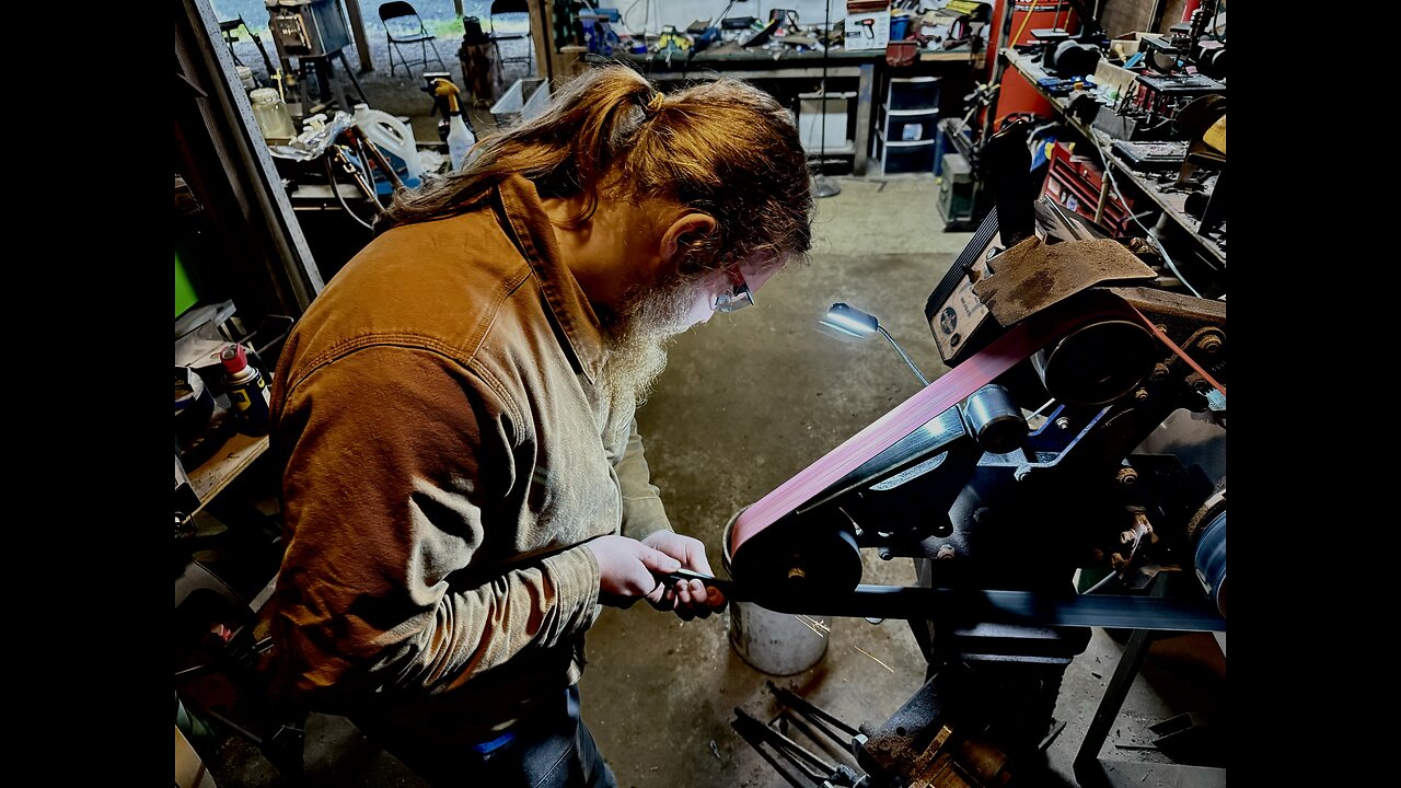 Trevor Forged a Big Drop Point Bushcraft Blade