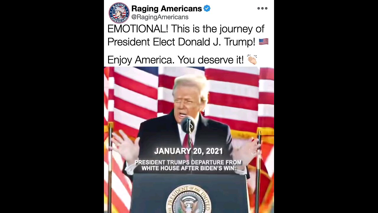 Trump said he will be back in 2021