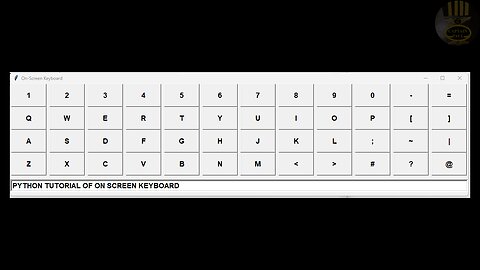 How to Create an On Screen Keyboard in Python