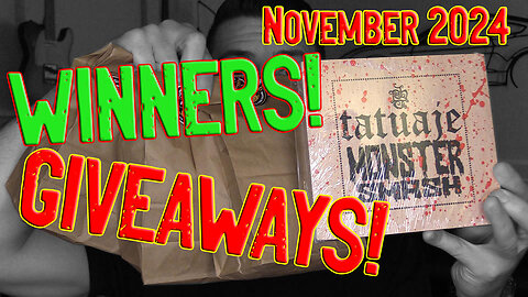 Giveaway WINNERS!! November 2024