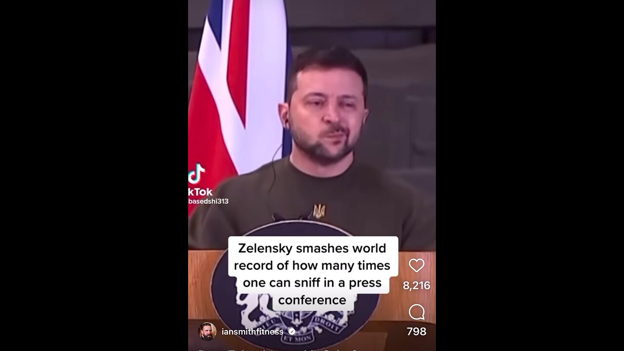 $100 says Zelensky would fail a drug test!