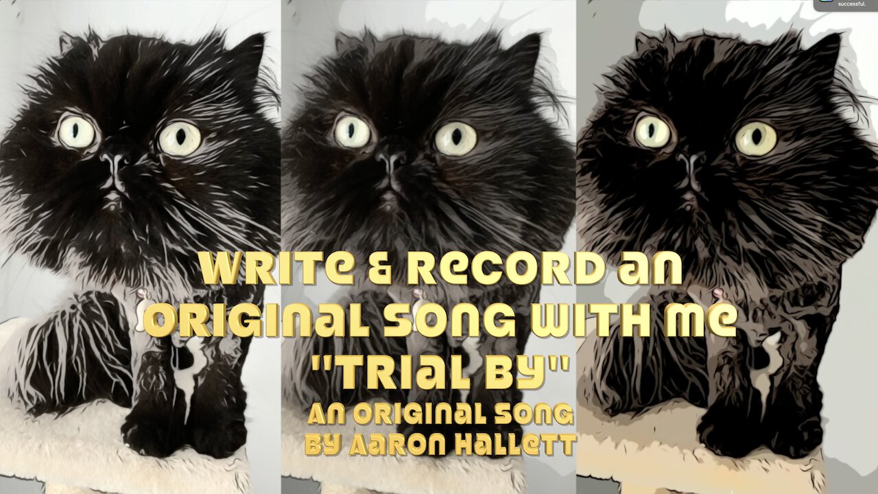 Write & Record an Original Song With Me "Trial By" an Original Song by Aaron Hallett