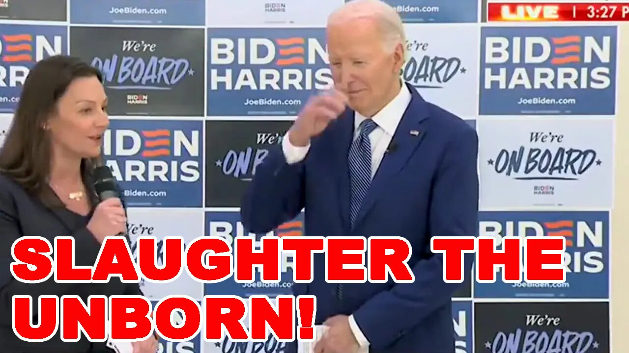 Biden makes SHOCKING gesture while calling to END THE LIVES of the UNBORN! Catholics BLAST him!