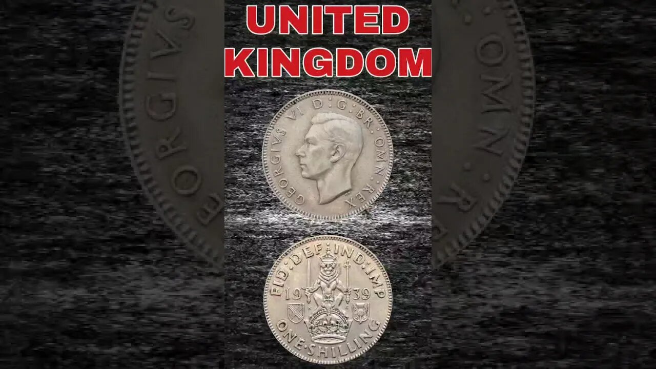 UNITED KINGDOM 🇬🇧 1SHILLING 1939. #shorts #viral #coinnotesz